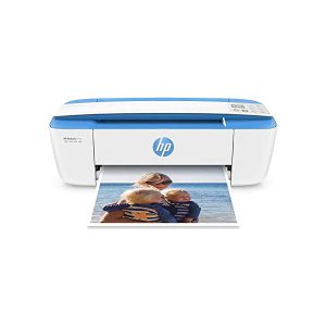 HP DeskJet 3755 Compact All-in-One Wireless Printer, HP Instant Ink, Blue Accent (J9V90A)